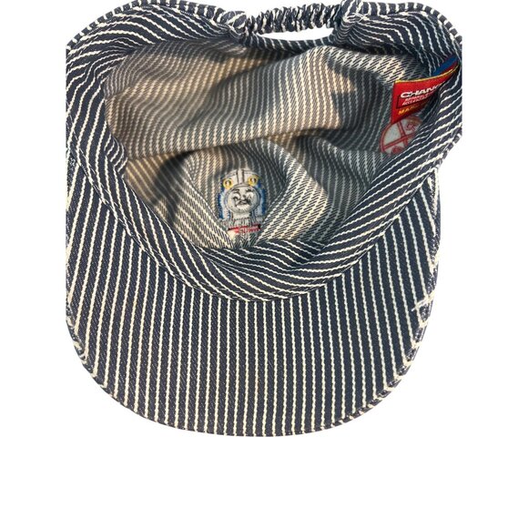 Thomas The Train Conductor Hat For Kids With Stripes & Embroidered Patch READ - Picture 7 of 8